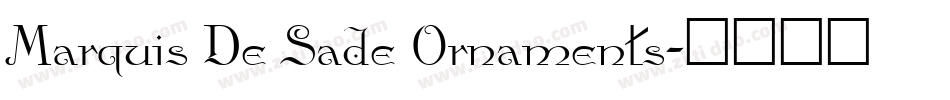 Marquis De Sade Ornaments字体转换